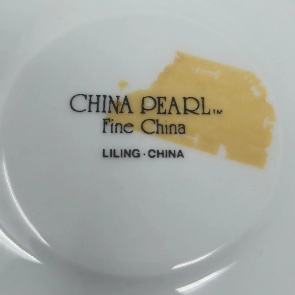Vintage China Pearl Fine China Floral Saucers Lot – Liling China 2 6 1/4 1 7.5